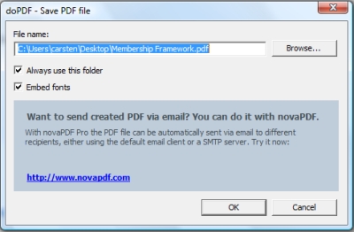 doPDF Save As Dialogue doPDF Save As Dialogue