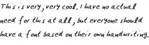handwriting font
